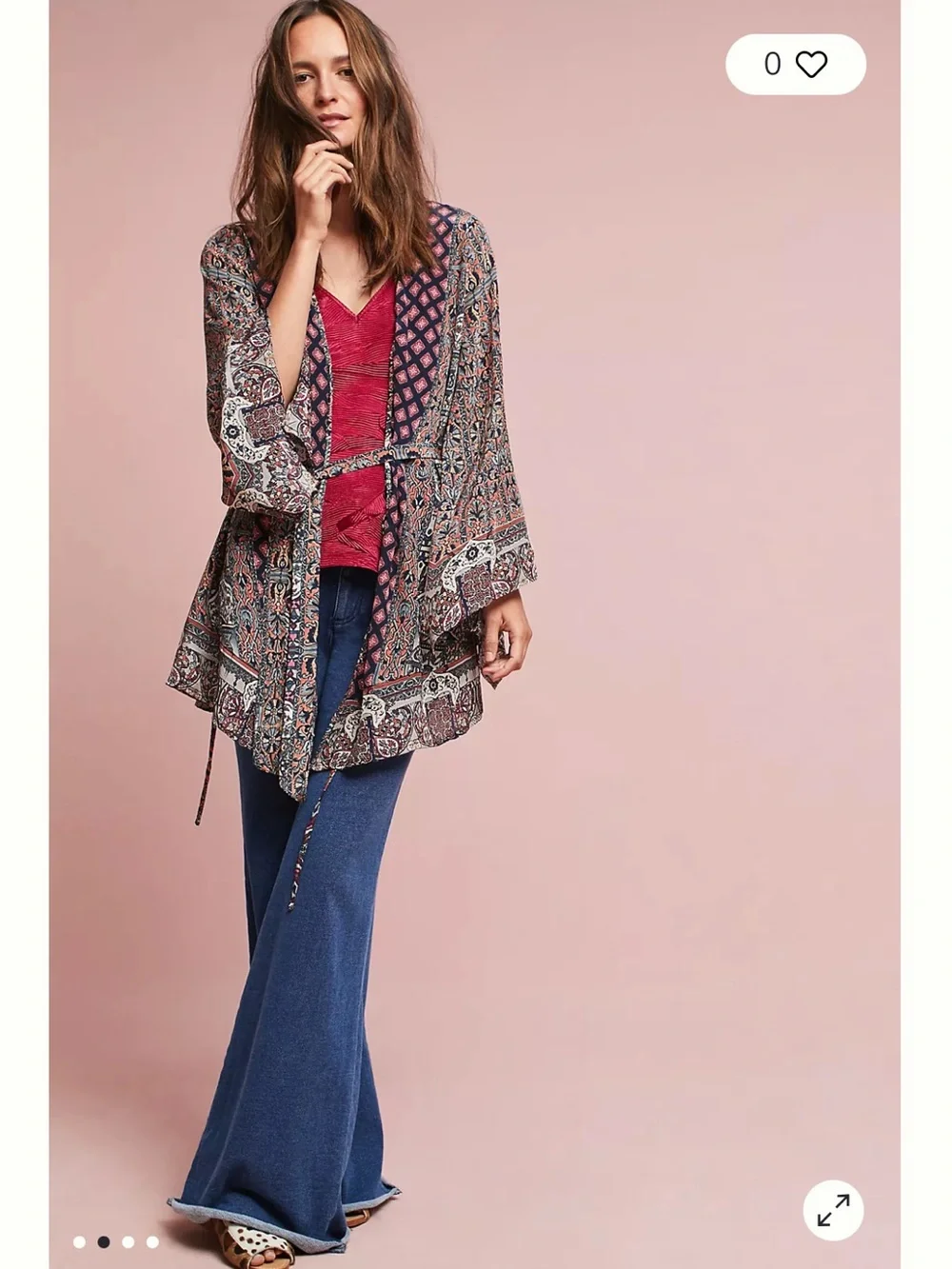Anthropologie Melissani Wrap Kimono